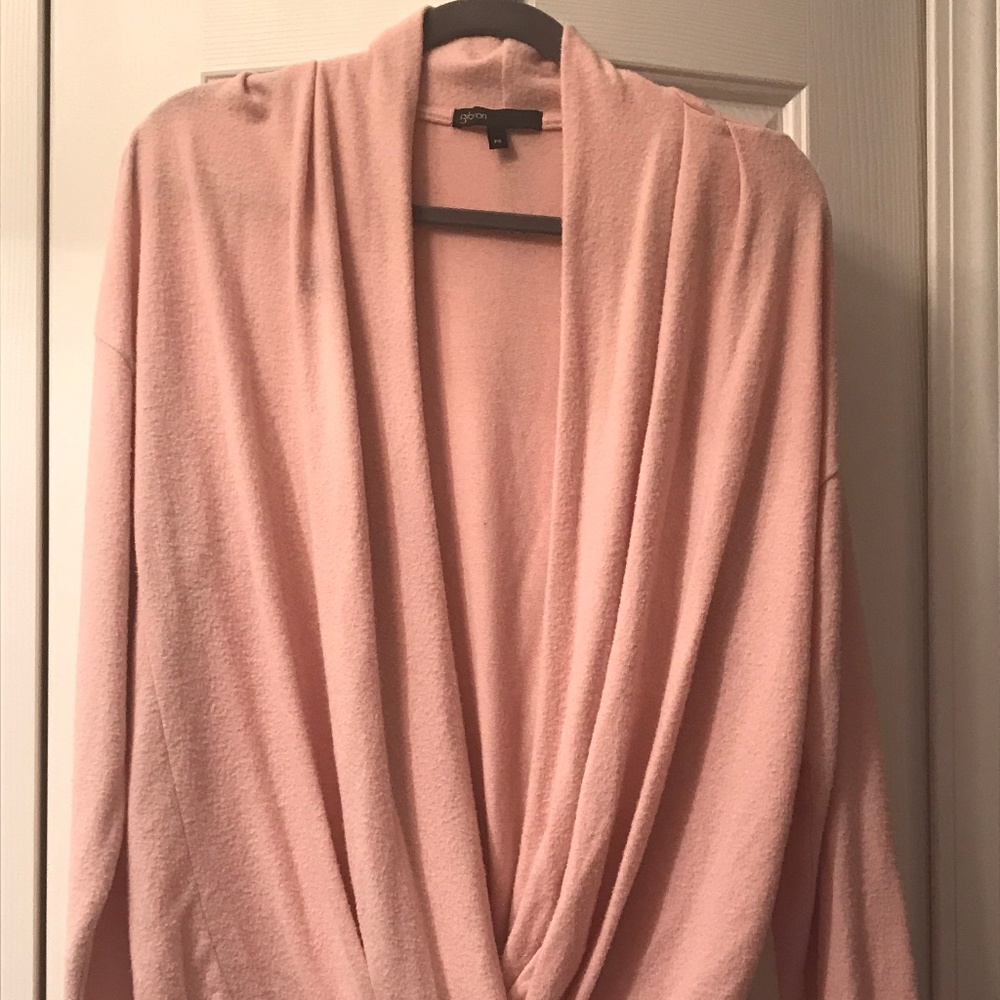 Gibson x Living in Yellow Diana Cozy Knit Wrap Top